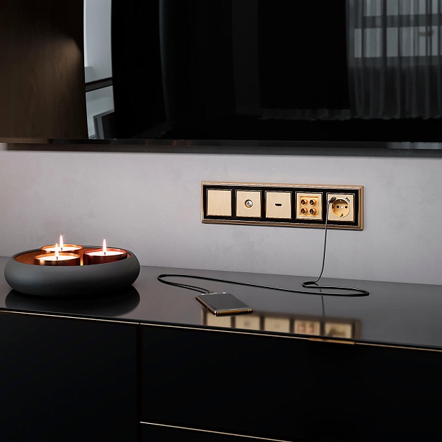 ТВ-розетка оконечная Werkel шампань рифленый W1183010 4690389160639 Фото № 4