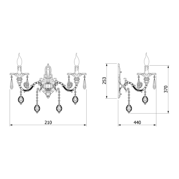 Бра Bogates 276/2 Strotskis изображение 2 Бра Bogates 276/2 Strotskis Фото № 2