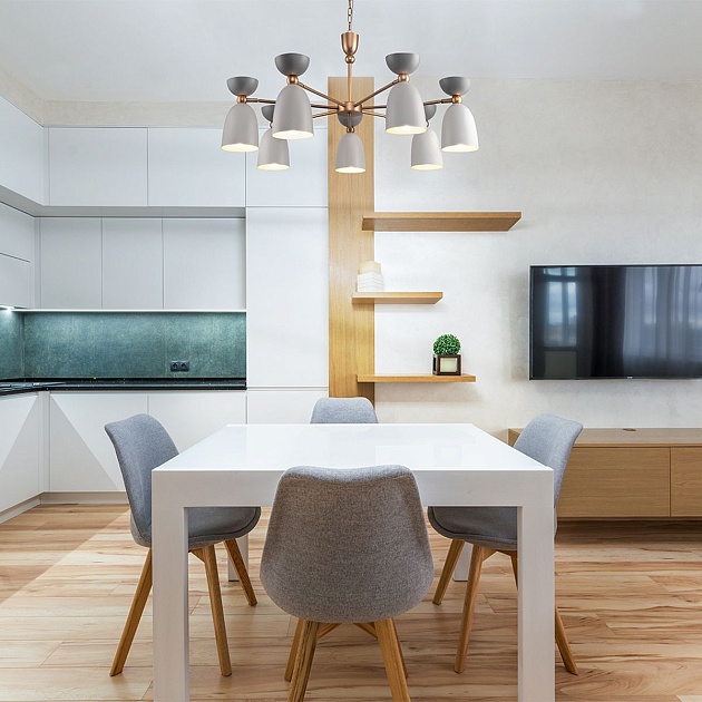 Подвесная люстра Maytoni Cloches MOD113PL-07W изображение 7 Подвесная люстра Maytoni Cloches MOD113PL-07W Фото № 7