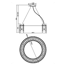 Подвесная люстра Maytoni Rocio MOD036PL-12N 1