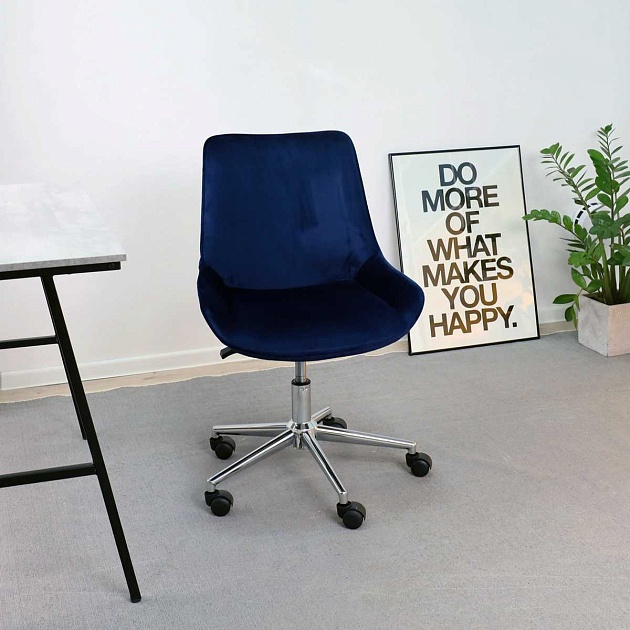 Поворотное кресло AksHome Lumier сапфировый, велюр 79742 изображение 11 Поворотное кресло AksHome Lumier сапфировый, велюр 79742 Фото № 11