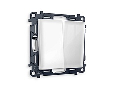 Комплект механизма 2-кл выключателя AMBRELLA VOLT ALFA Белый глянец QUANT (AP1030, VM115)