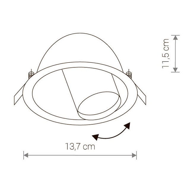 Встраиваемый светильник Nowodvorski Dot 8826 Фото № 2