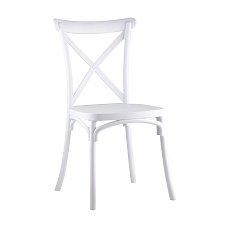 Кухонный стул Stool Group Кроссбэк пластиковый белый Y030 white