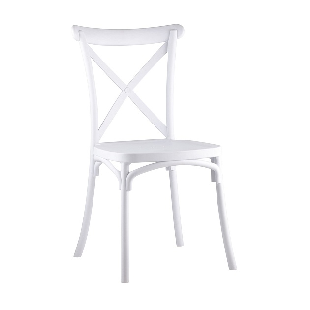 Кухонный стул Stool Group Кроссбэк пластиковый белый Y030 white Фото № 1