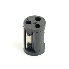 Соединитель-коннектор LD543 3-контактный угловой с винтовым контактом IP68, черный 49196 4