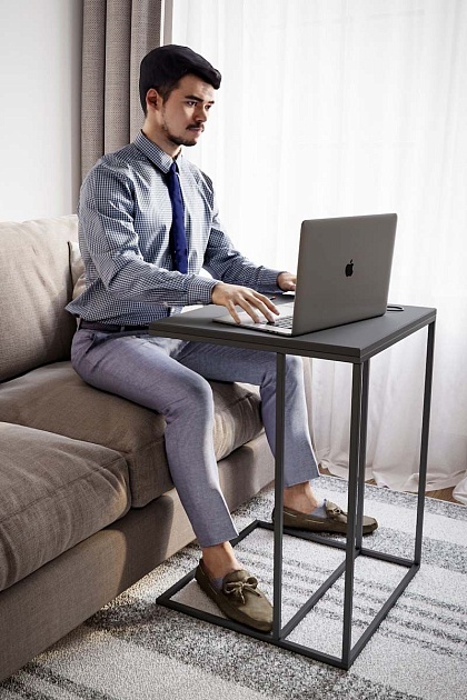 Приставной стол Калифорния Хайгрет графит 4085894503 Фото № 3