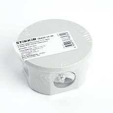 Коробка разветвительная Stekker EBX20-34-44, 75*75*40мм, 4 ввода, IP44, светло-серая (GE41237) 39995 1