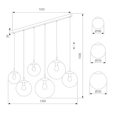 Подвесной светильник TK Lighting 4797 Esme 1