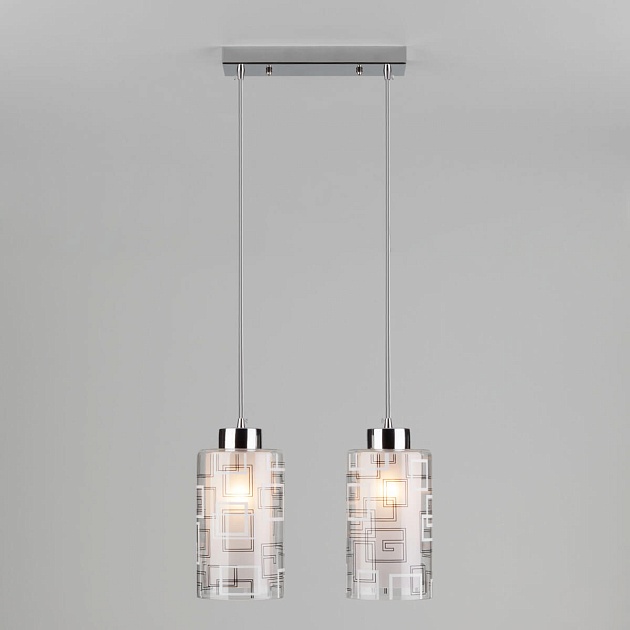 Подвесной светильник Eurosvet 50002/2 хром изображение 3 Подвесной светильник Eurosvet 50002/2 хром Фото № 3