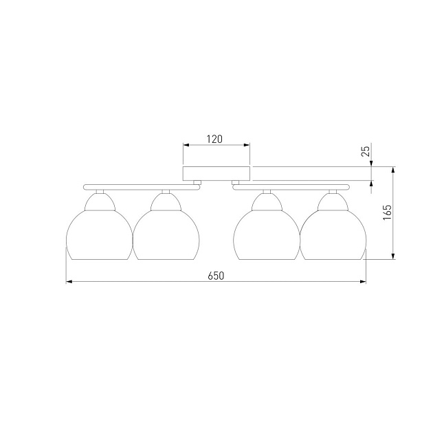 Потолочная люстра Eurosvet 30144/4 античная бронза Фото № 2