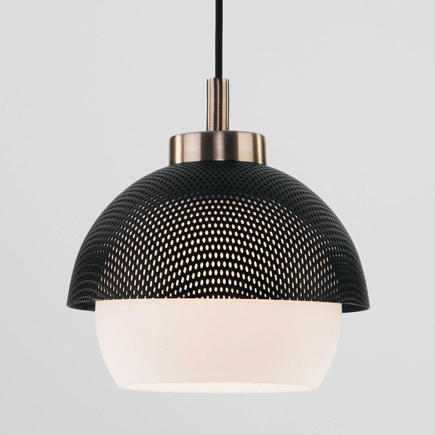 Подвесной светильник Eurosvet 50106/1 античная бронза/черный Фото № 1