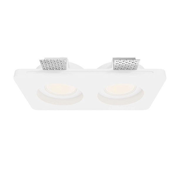 Встраиваемый светильник Maytoni Technical Gyps Modern DL002-GU10-02-W Фото № 1