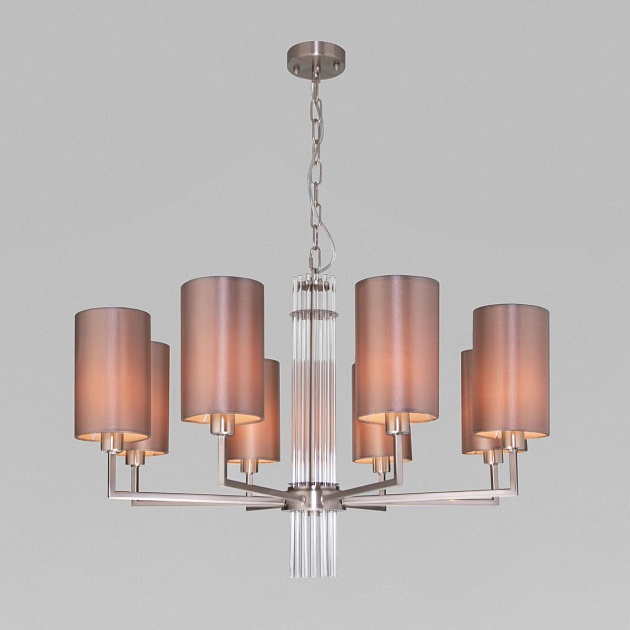 Подвесная люстра Eurosvet Soffio 60134/8 никель изображение 1 Подвесная люстра Eurosvet Soffio 60134/8 никель Фото № 1