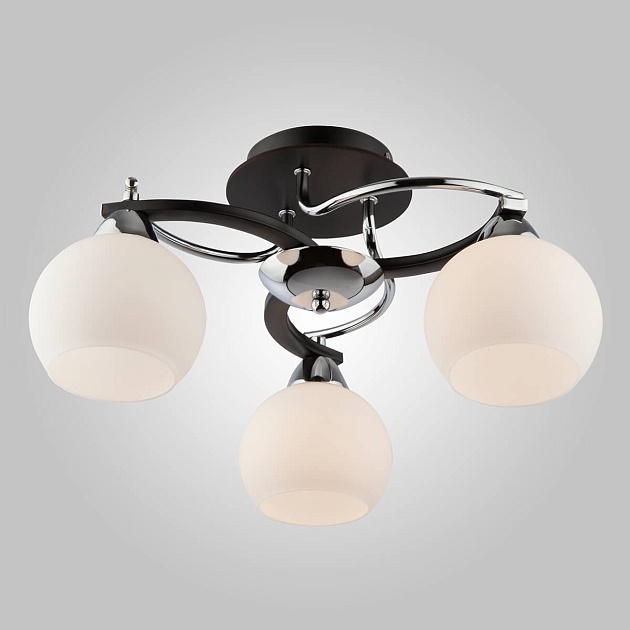 Потолочная люстра Eurosvet Larion 9654/3 хром/венге Фото № 1