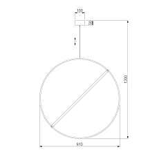 Подвесной светодиодный светильник Eurosvet Element 90283/1 хром 2
