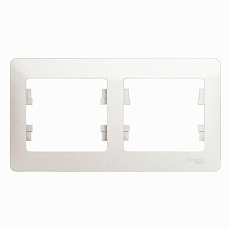 Рамка 2-постовая Systeme Electric Glossa перламутр GSL000602