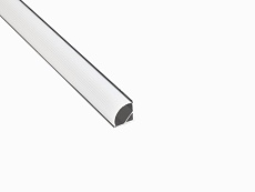 Профиль угловой LEDS POWER СПУ1616 алюм. черный с призм.рассеивателем 2м 008226