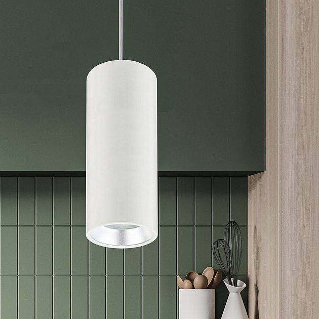 Подвесной светильник ЭРА PL12 GX53 WH/SL Б0048543 Фото № 2