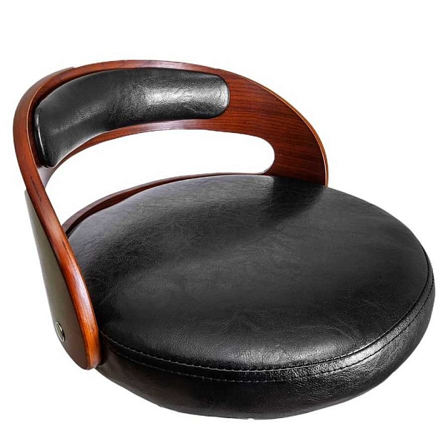 Барный стул AksHome Bruno чёрный, экокожа 31844 изображение 5 Барный стул AksHome Bruno чёрный, экокожа 31844 Фото № 5