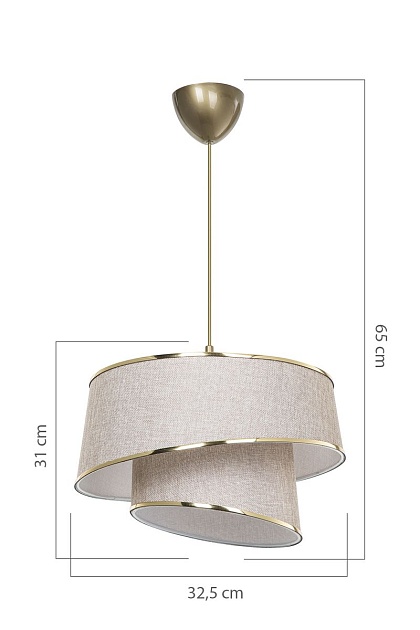 Подвесной светильник Toplight Adriana TL1621H-01BG изображение 2 Подвесной светильник Toplight Adriana TL1621H-01BG Фото № 2