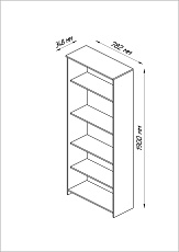 Стеллаж Шведский Стандарт Сириус 78х190 2.02.07.120.5 2
