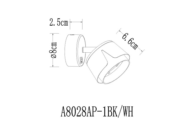 Спот Arte Lamp Amaks A8028AP-1BK Фото № 2