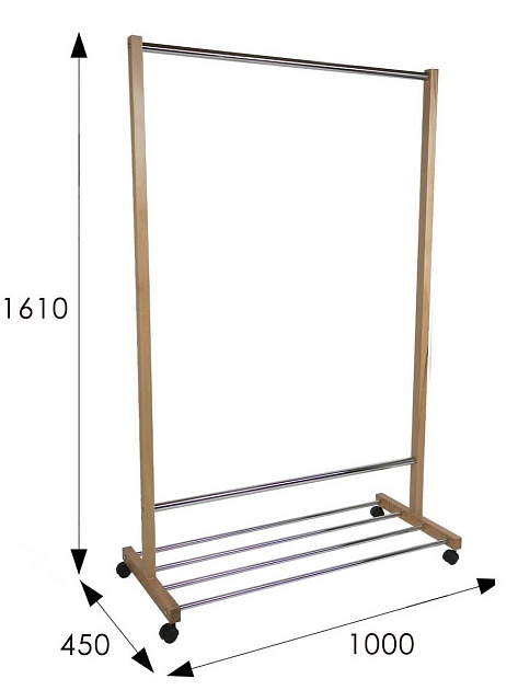 Гардеробная вешалка Мебелик В 35Н 007054 изображение 3 Гардеробная вешалка Мебелик В 35Н 007054 Фото № 3