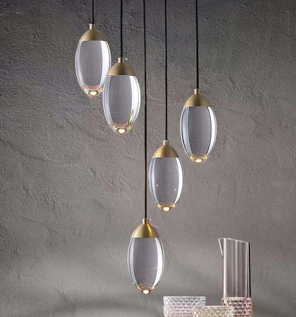 Подвесная светодиодная люстра Romatti Kobo Fiera 8848-5H Фото № 5