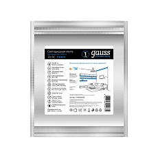 Светодиодная лента Gauss 9,6W/m 120LED/m 2835SMD холодный белый 5M 355000310 4