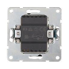 Выключатель LK Studio 1-кл., c индикатором (схема 1L) 16 A, 250 B (черный бархат) LK60 860208-1 1