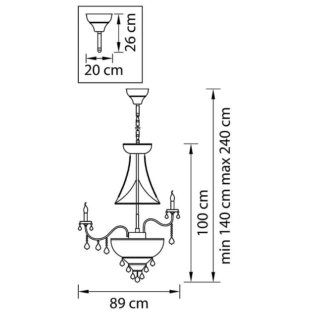 Подвесная люстра Osgona Classic 700291 изображение 3 Подвесная люстра Osgona Classic 700291 Фото № 3