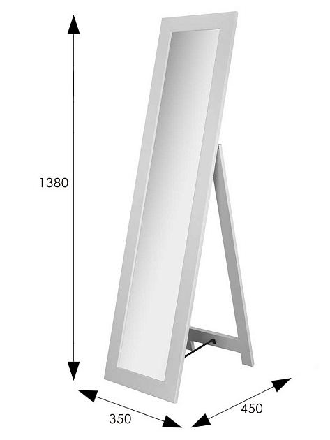 Зеркало напольное Мебелик BeautyStyle 8 005658 изображение 3 Зеркало напольное Мебелик BeautyStyle 8 005658 Фото № 3