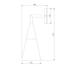 Уличный настенный светильник Elektrostandard Vesto 35171/D a066198 1