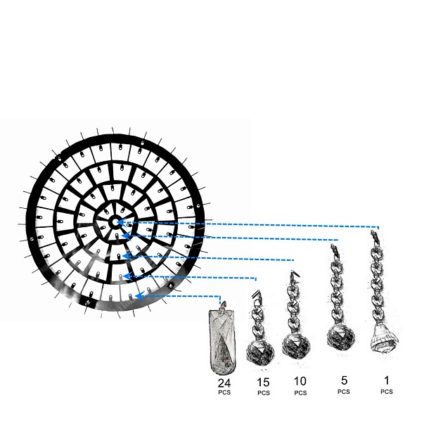 Подвесная светодиодная люстра Camelion LCL-1015 14623 изображение 2 Подвесная светодиодная люстра Camelion LCL-1015 14623 Фото № 2