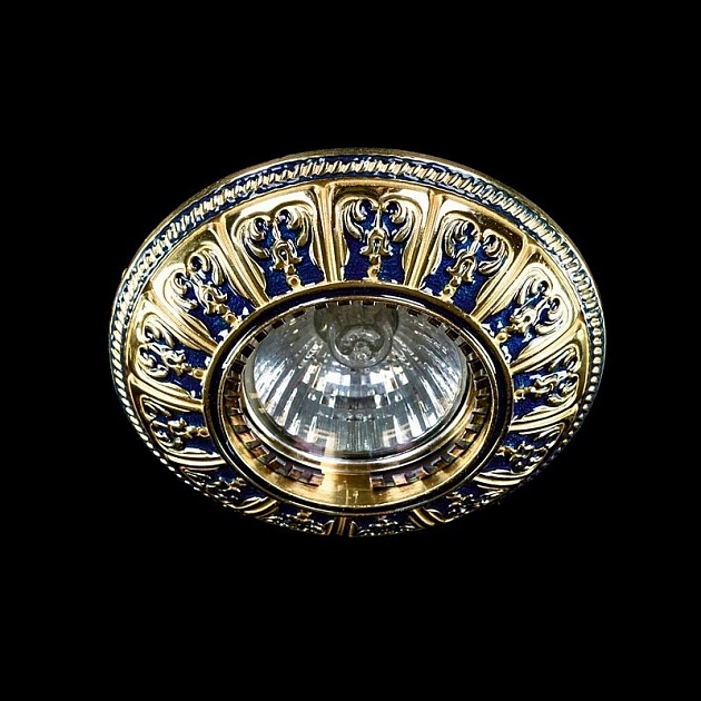 Встраиваемый светильник Artglass Spot 50 Blue Gold Фото № 1