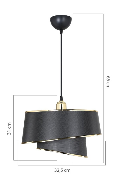 Подвесной светильник Toplight Adriana TL1621H-01BK Фото № 3