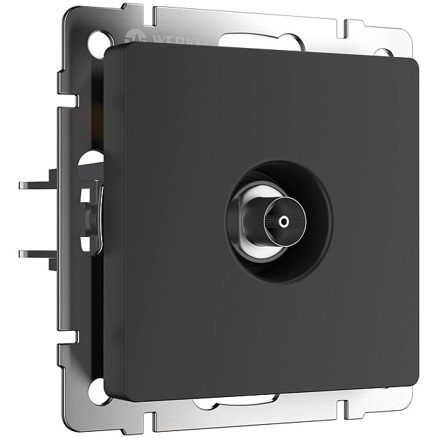 ТВ-розетка оконечная Werkel черный матовый W1183008 4690389157028 изображение 1 ТВ-розетка оконечная Werkel черный матовый W1183008 4690389157028 Фото № 1