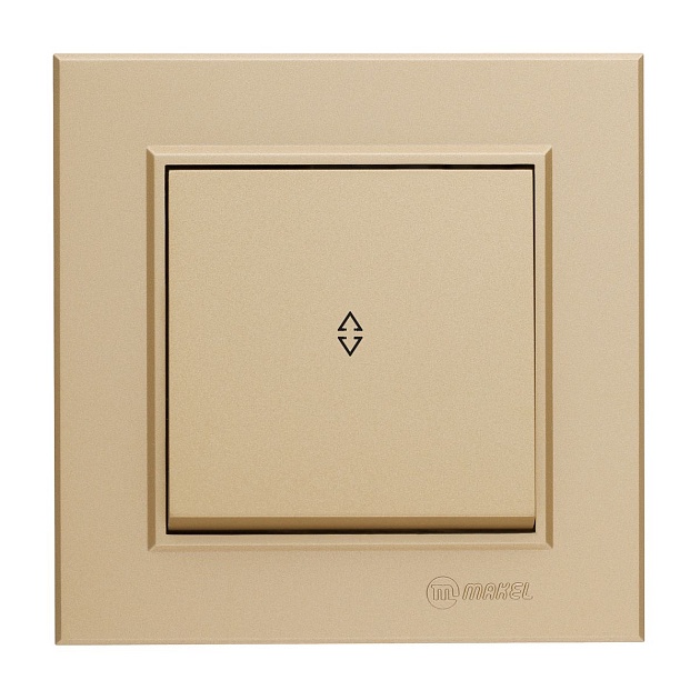 Выключатель одноклавишный проходной Makel Karea 56057005 изображение 1 Выключатель одноклавишный проходной Makel Karea 56057005 Фото № 1