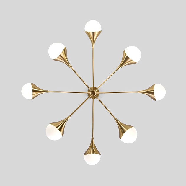 Подвесная люстра Eurosvet Calyx 60168/8 латунь Фото № 5