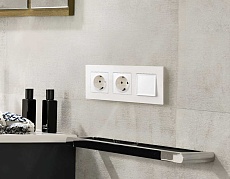 Комплект механизма 1-кл выключателя AMBRELLA VOLT ALFA Белый матовый QUANT (AP1210, VM101) MA121010 3