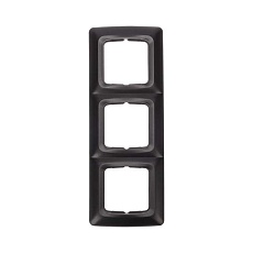 DEA Рамка 3-я горизонтальная Черный Металлик KRANZ KR-78-0347