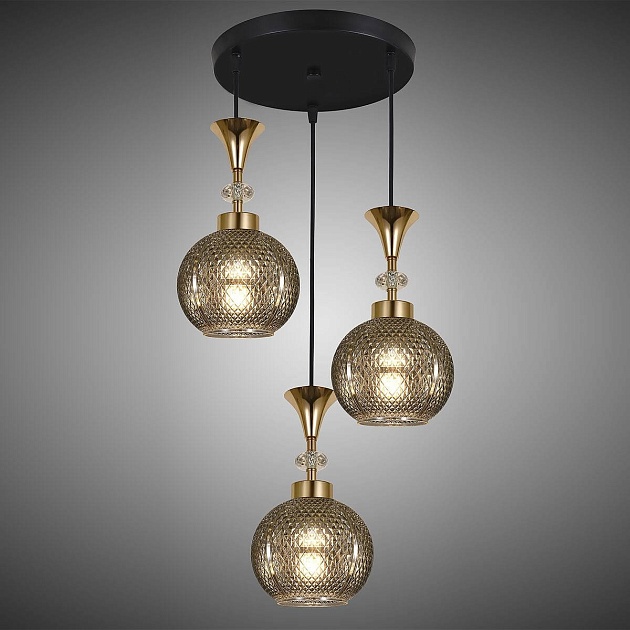 Подвесная люстра Reluce 02001-0.9-03 Smoke изображение 3 Подвесная люстра Reluce 02001-0.9-03 Smoke Фото № 3