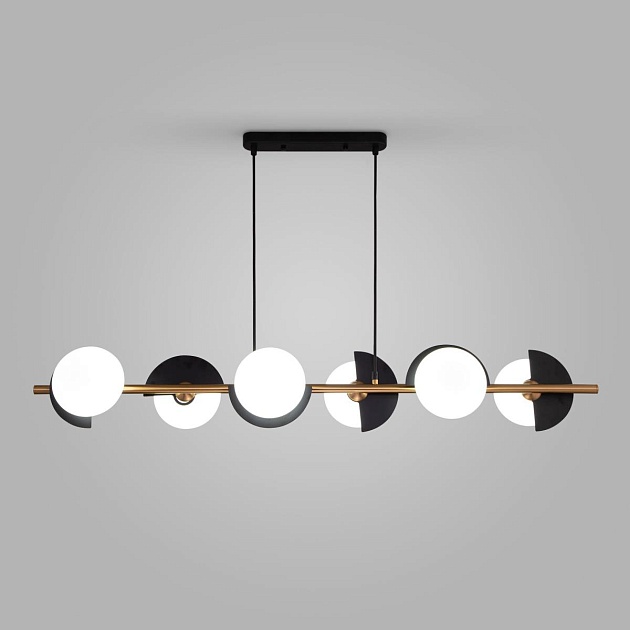 Подвесной светильник Eurosvet Moity 70149/6 черный/латунь Smart изображение 1 Подвесной светильник Eurosvet Moity 70149/6 черный/латунь Smart Фото № 1