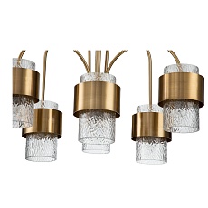 Подвесная люстра Indigo ELEGANZA 12019/A/6P Brass V000322 3