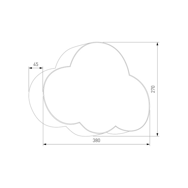 Настенный светильник TK Lighting 4967 Cloud Фото № 2
