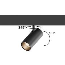 Трековый точечный светильник Hesby Lighting ElDeko, 12Вт-3000К, чёрный HSBL_0077 2