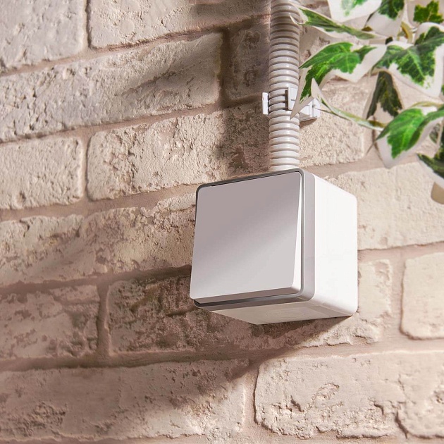 Выключатель одноклавишный влагозащищенный Werkel Gallant белый W5010201 4690389163920 изображение 2 Выключатель одноклавишный влагозащищенный Werkel Gallant белый W5010201 4690389163920 Фото № 2