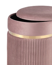 Пуф Stool Group Миранда с ящиком велюр розовый 19B352VA-8167-30 2