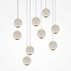 Подвесная светодиодная люстра Maytoni Sapphire MOD293PL-L56BS3K 3